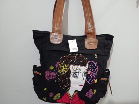 Fabrilla Hand Bag with Sequins design Hand Bag