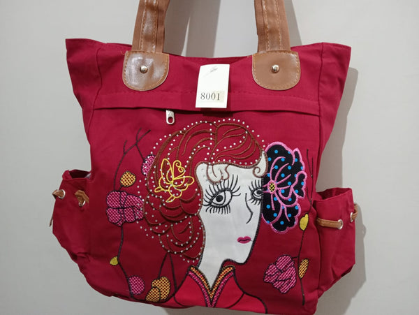 Fabrilla Hand Bag with Sequins design Hand Bag